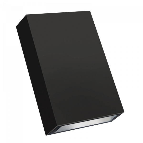 4W Black PC Outdoor LED Wall Light, IP65 Up & Down Facing