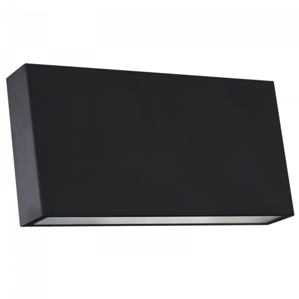 Black PC Outdoor LED Wall Light, IP65 Up & Down Facing