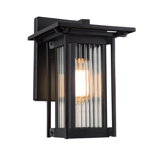 Down Facing Aluminium Lantern with Opaque Glass