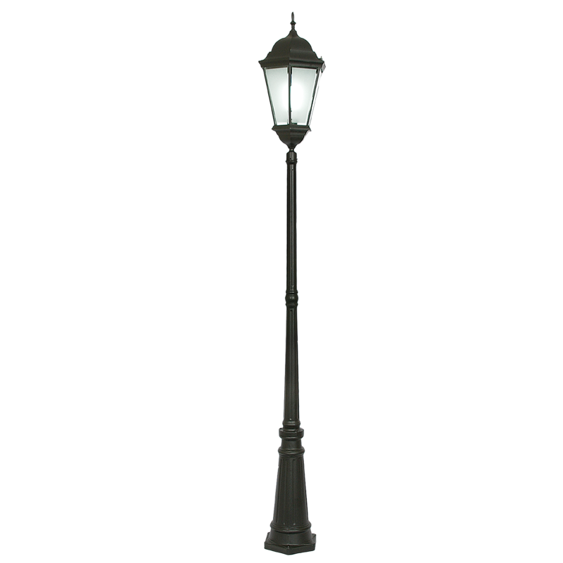 6 Panel Post Lamp 2300mm
