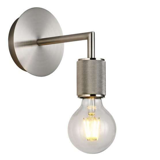 Trend Plain Wall Light - Satin Chrome
