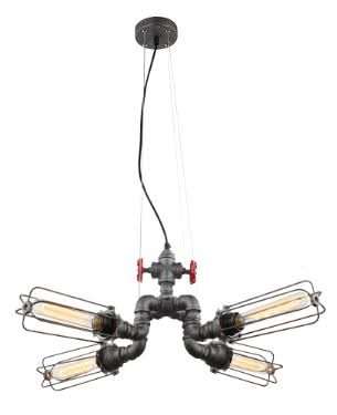 LED Pendant - Industrial 4 Light