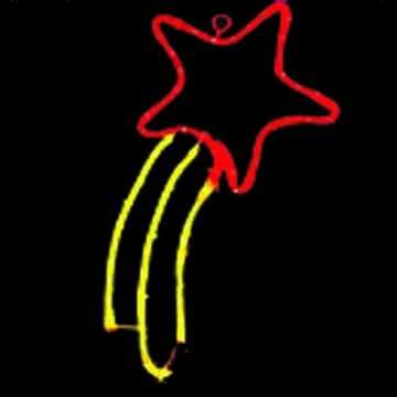 LED Christmas Lights - Shooting Star Motif