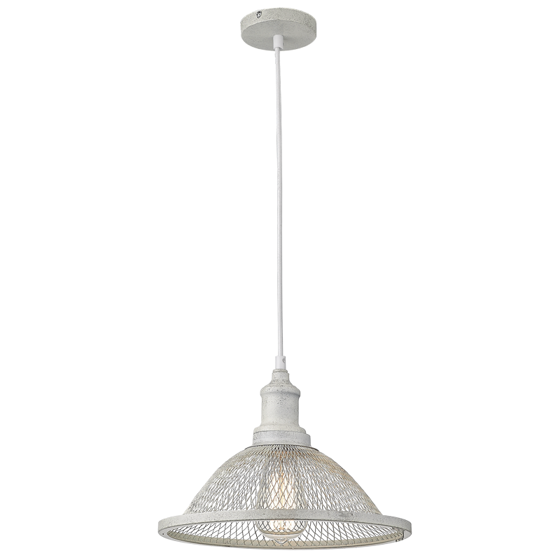 Metal Pendant French White PEN203