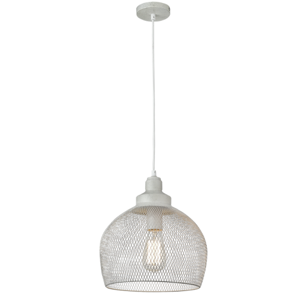 Metal Pendant French White PEN208