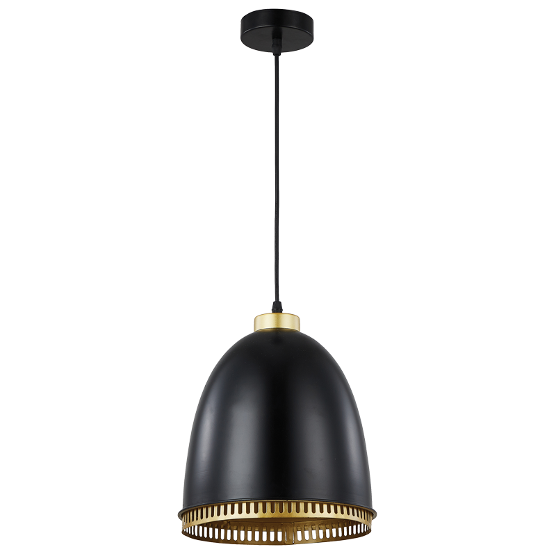Black Iron Pendant with Black Cord PEN235