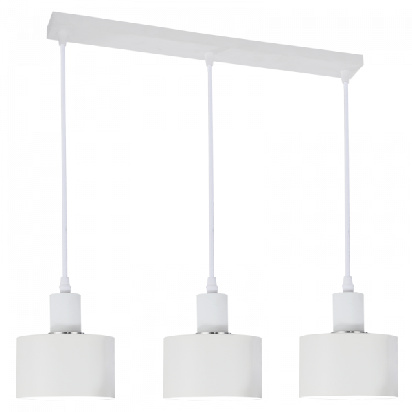 Metal Pendant 3 Light White PEN245/3