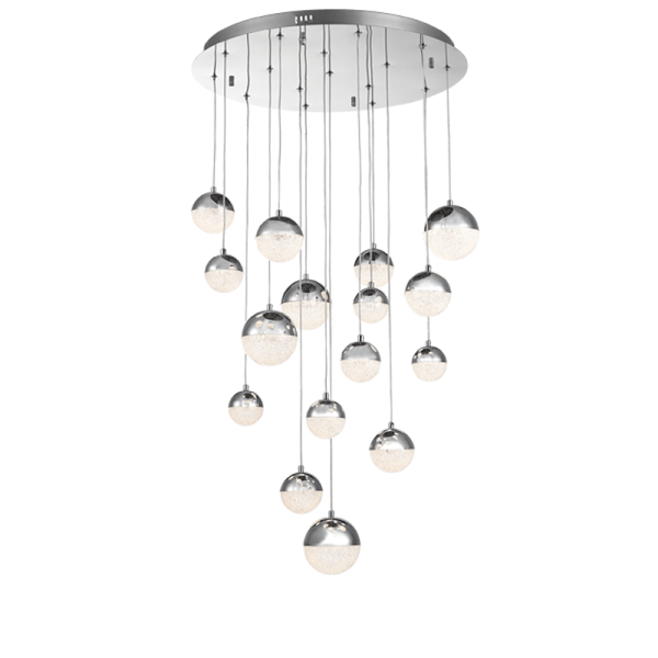 Stainless Steel and Acrylic Pendant 600mm (CCT Adjustable)