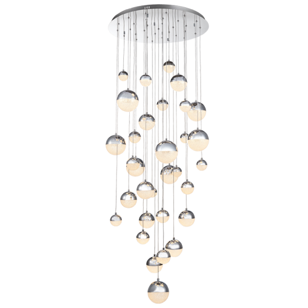 Stainless Steel and Acrylic Pendant (CCT Adjustable)