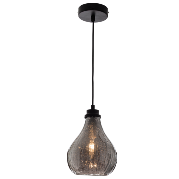 Metal and Chrome Colour Glass Pendant