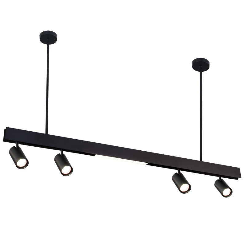 Magnetic Track Light Black LED Pendant