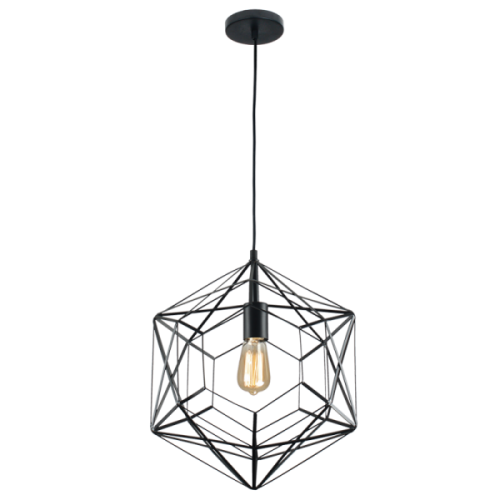 Black Metal Pendant North Star