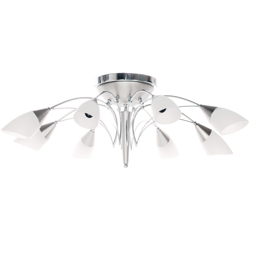 Satin Chrome Flush Mount Pendant