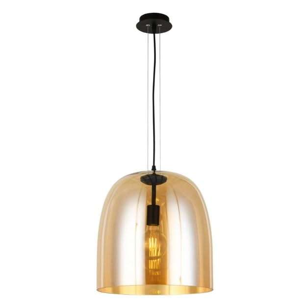 Darnall Dome Pendant Amber