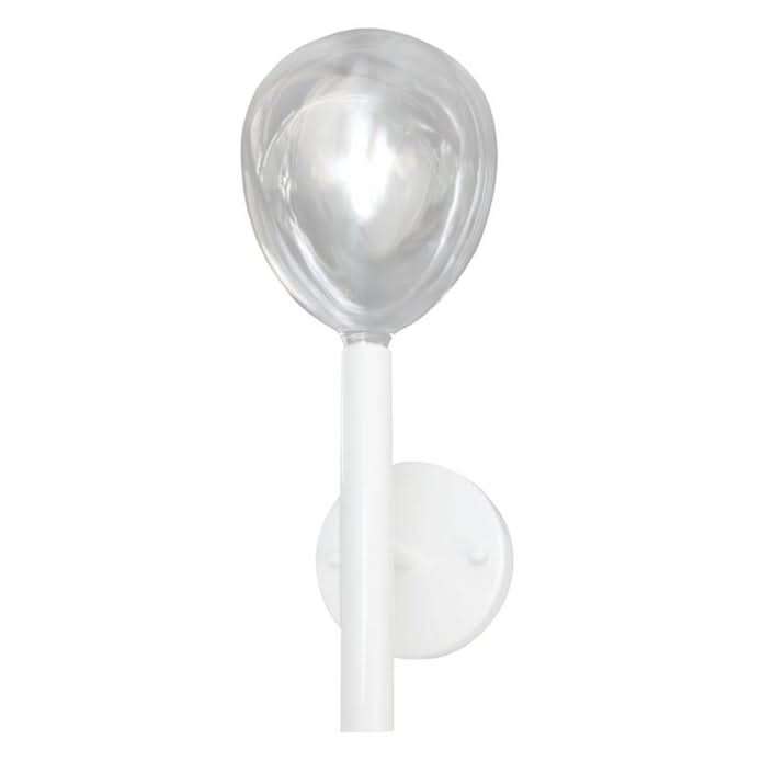 White Raindrop LED Wall Light