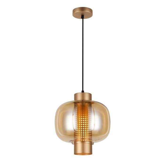 Chicago Medium Gold Glass Pendant