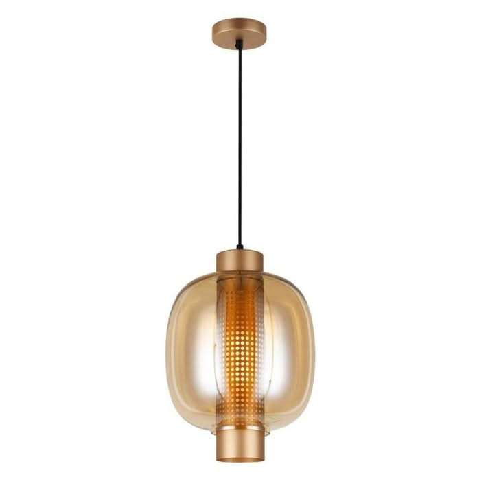 Chicago Large Gold Glass Pendant