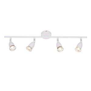 White 4 Light Ceiling Spotlight