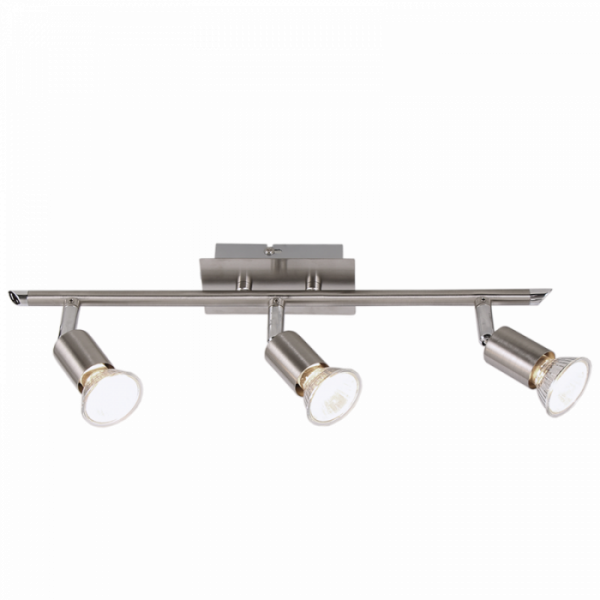 3 Light Satin and Polished Chrome Spotlight