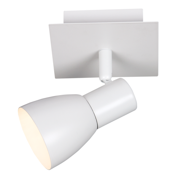 1 Light Matt White Spotlight