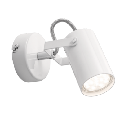 1 Light White Ceiling Spotlight