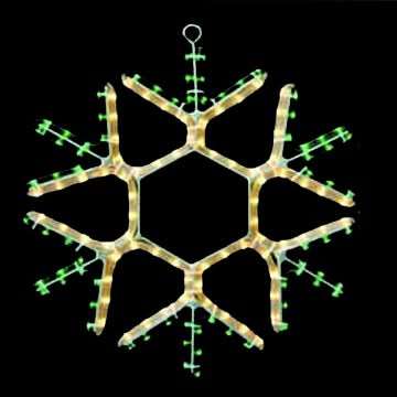 LED Christmas Lights - Snowflake Motif