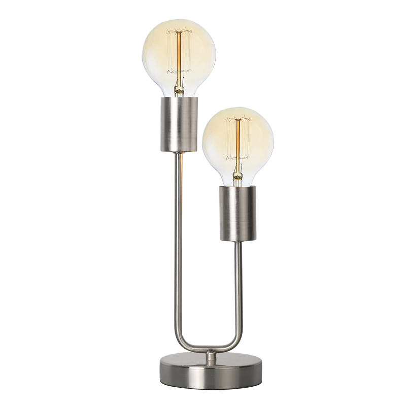 Hensel Satin Chrome Table Lamp