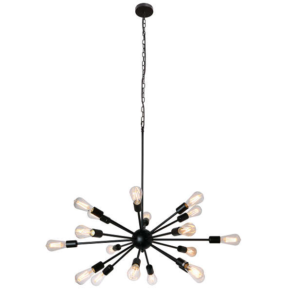 Supernova 18 Black Pendant Light