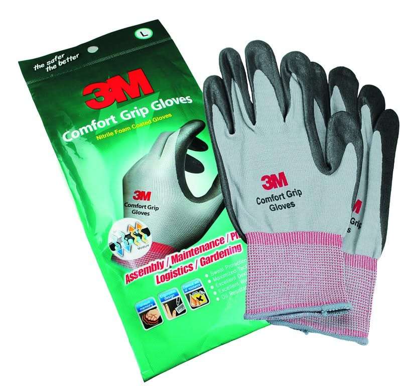 3M Comfort Grip Gloves - Large