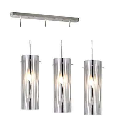 3 Light Island Chrome Pendant