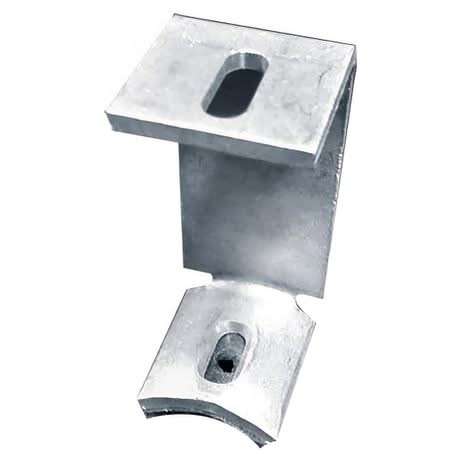 Galvanised High Solar C-Bracket - Corrugated Roof