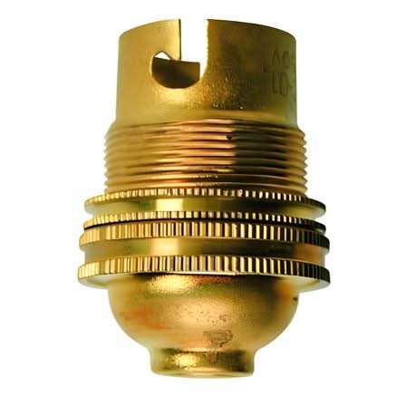 Brass Lamp Holder - B22 Bayonet