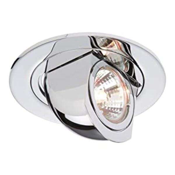 Downlight Holder - Chrome Tilt & Rotate