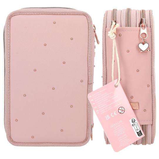 Miss Melody Triple Filled Pencil Case Romantic (horse head)