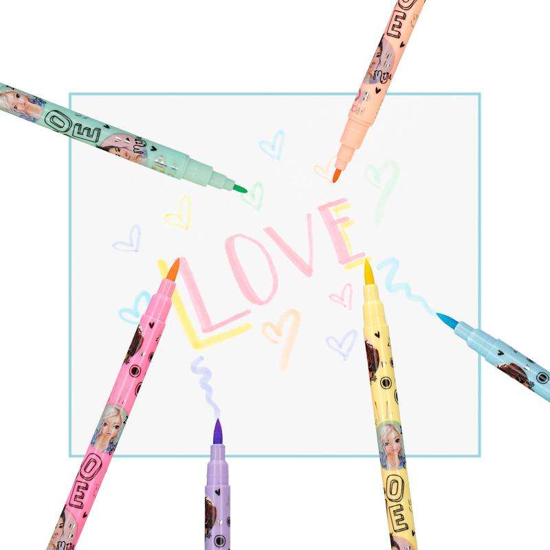 Top Model Pastel Set - Felt Tip Pens 6pc