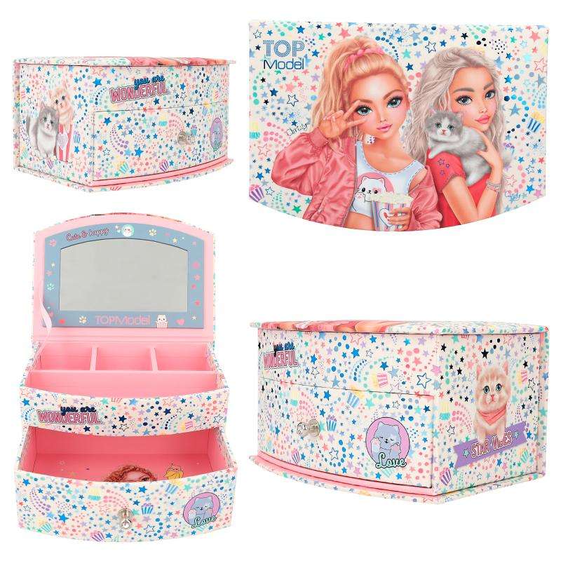 Top Model Jewellery Box Small Cutie Star (2xgirls with cat)