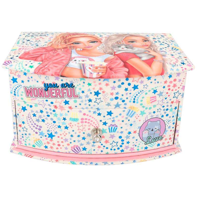 Top Model Jewellery Box Small Cutie Star (2xgirls with cat)
