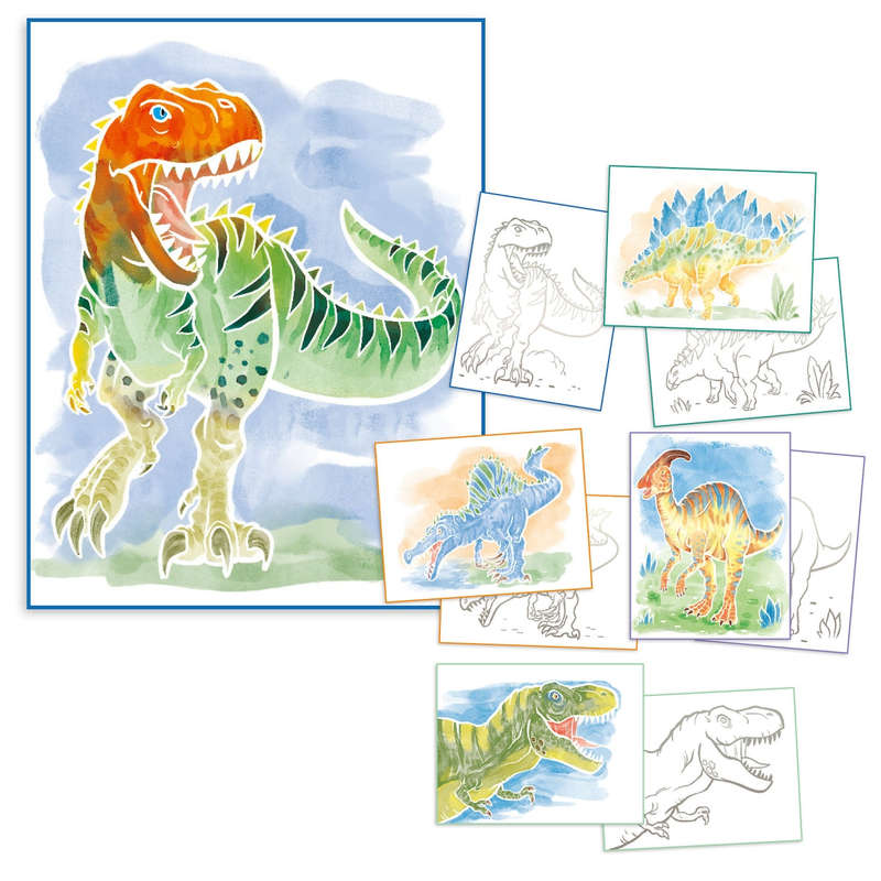 Dino World Colour Me Up Paper (Boxed)