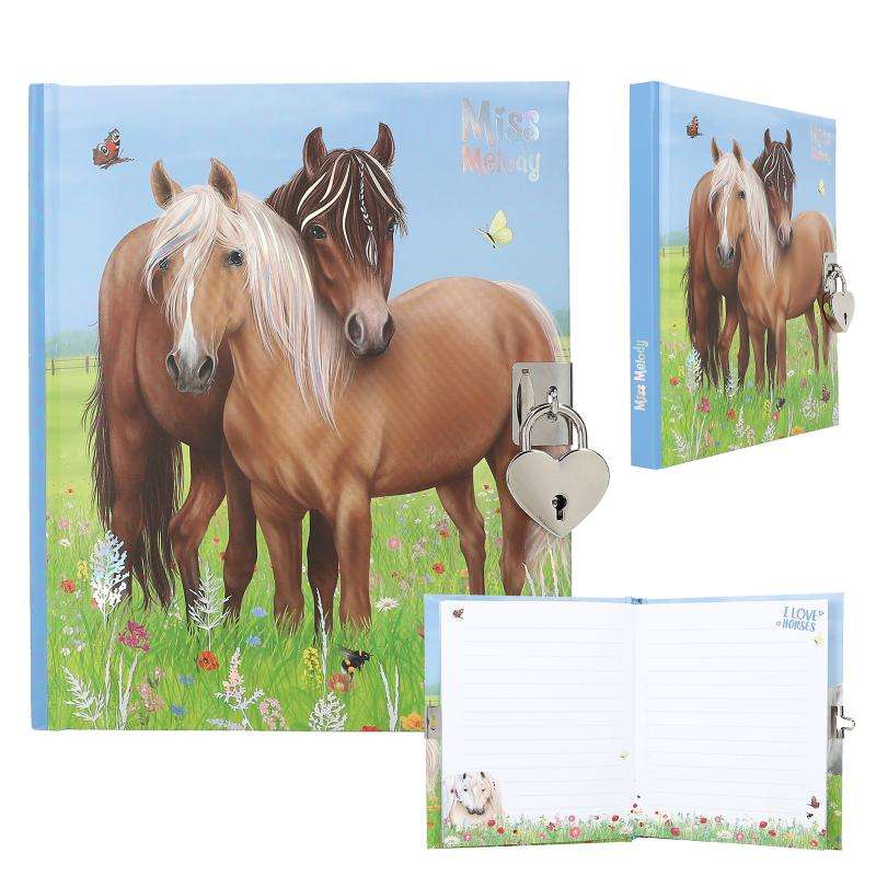 Miss Melody Diary Heartlock & Key (Horses)