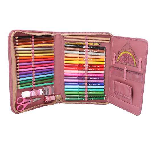 Top Model Large Filled Pencil Case Floral