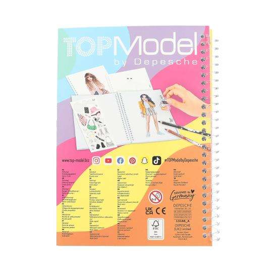 Top Model Colouring Book with Stickers  - Pocket