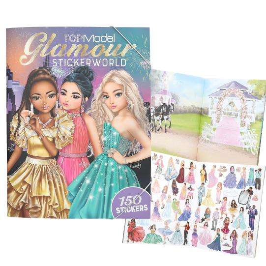 Top Model Glamour Stickerworld with 6 x Sticker Pages