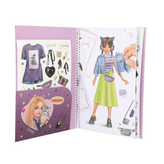 Top Model Dress Me Up Big Rebel Kitty (160+ stickers)