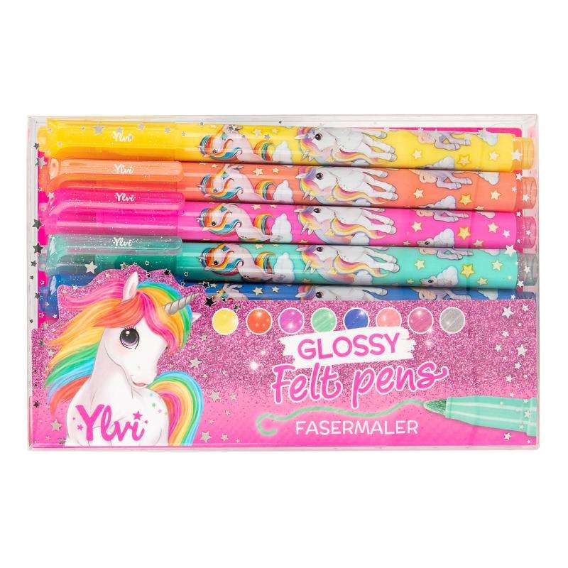 Ylvi Glossy Felt Pen Set 8pc