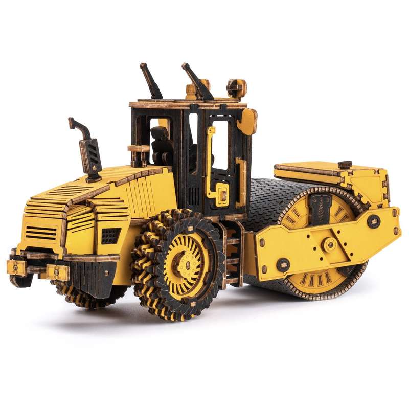 Puzzle 3D Road Roller (Wooden)