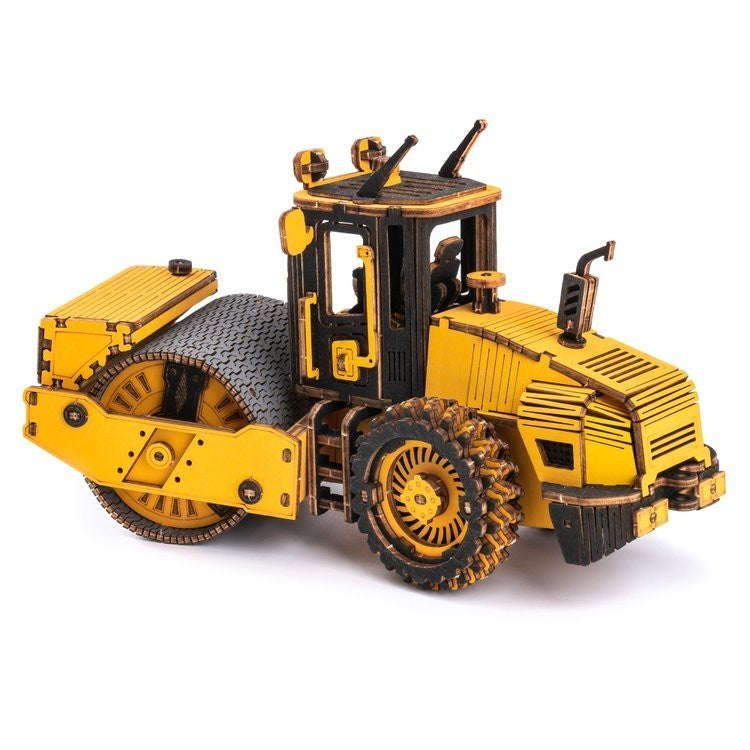 Puzzle 3D Road Roller (Wooden)