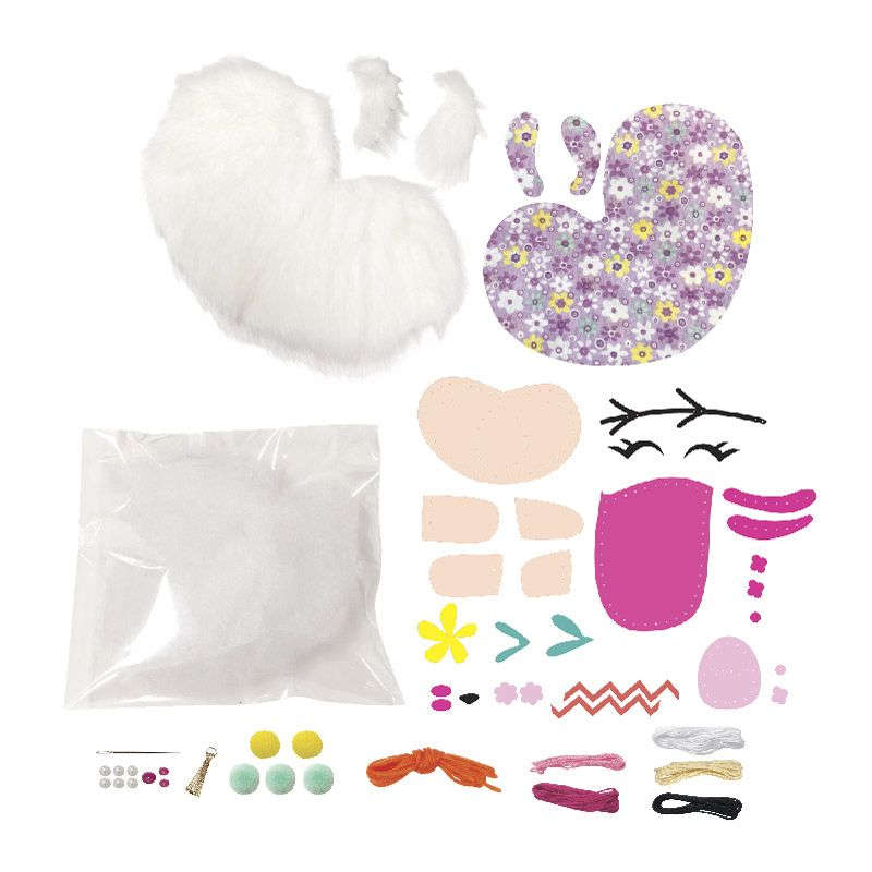 Sew Star Furry Llama Pillow Sewing Craft Kit (Boxed)