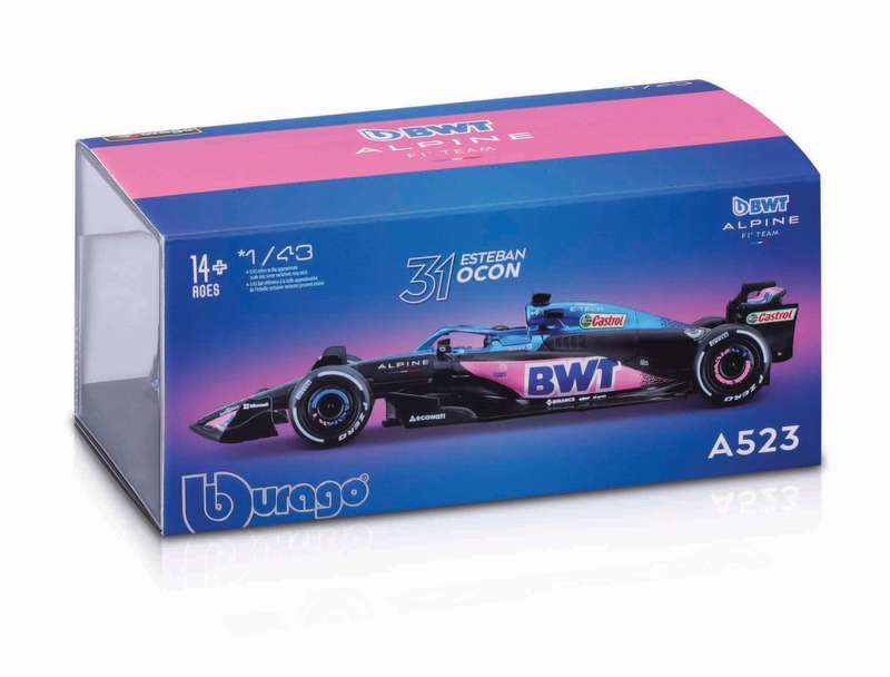 BWT Alpine F1 2023 with Helmet #10  (scale 1 : 43)