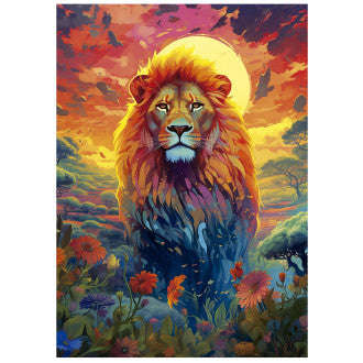 Puzzle 500pc Majestic Lion Stare (Educa)