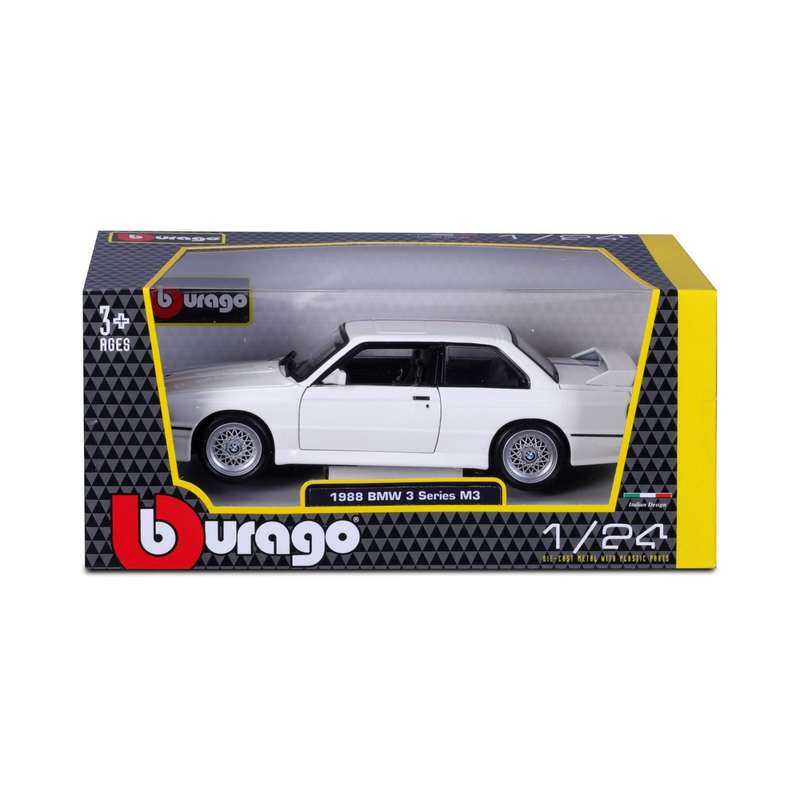 BMW M3 E30 1988 (White) (scale 1 : 24)